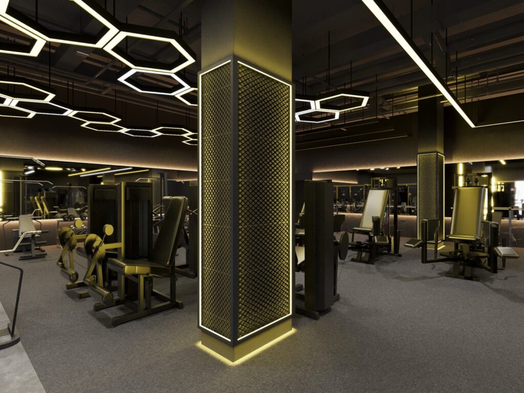 View of interior of GoFit Clementi