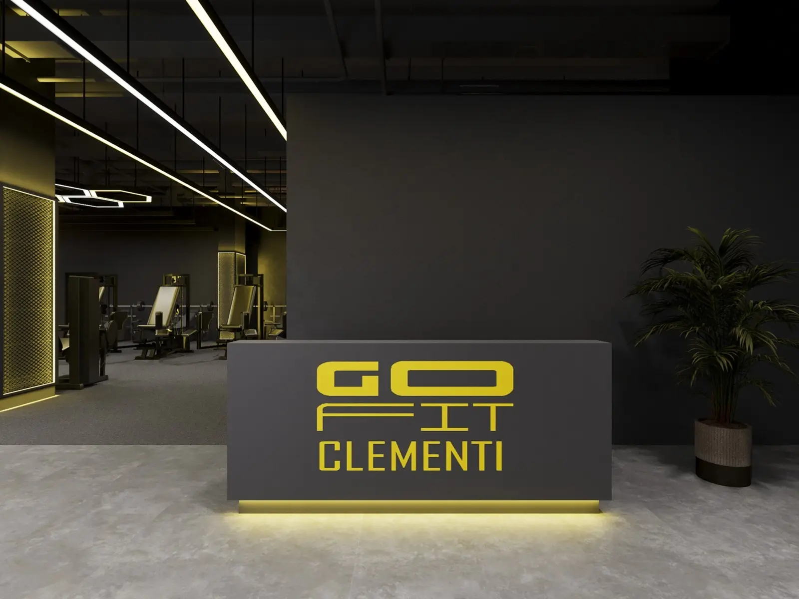 Welcome reception area at GoFit Clementi